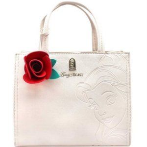 Loungefly Disney Beauty and the Beast Belle Embossed Rose Handbag Satchel